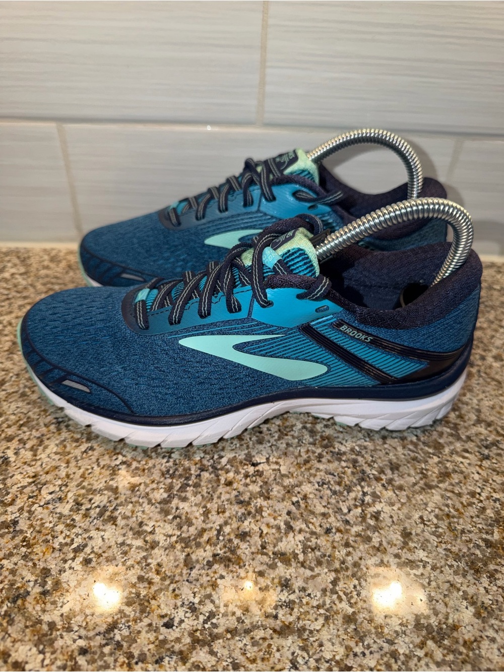 Brooks Women's Running Sneakers in Teal/Navy